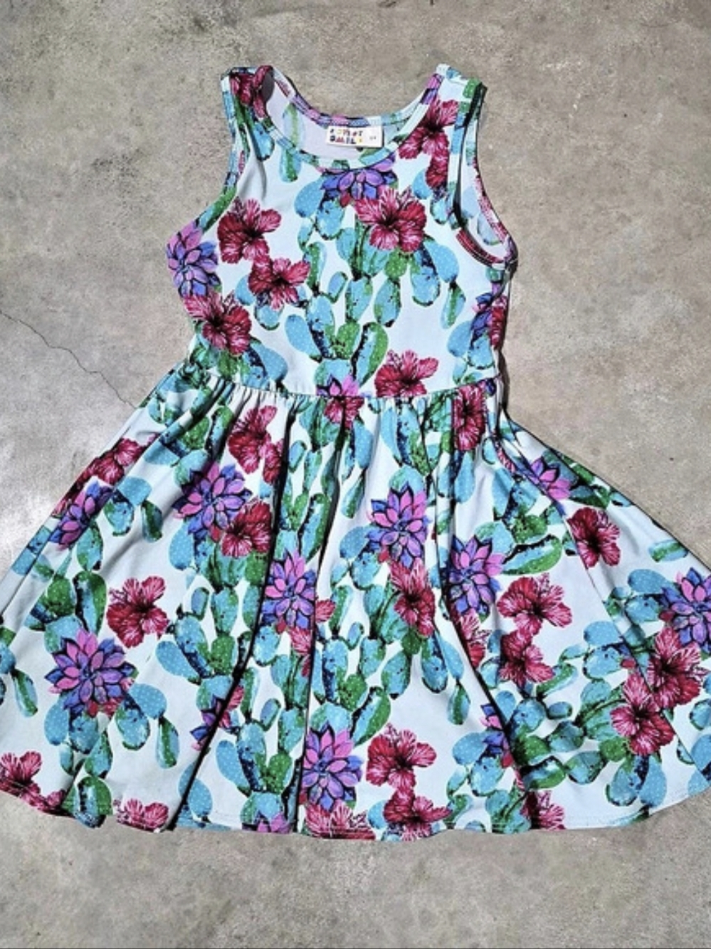 Dot Dot Smile Floral Dress Size 3/4 Like New